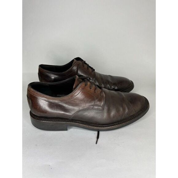 Tod’s Dark Brown Leather Oxfords Lace Up Dress Shoes Men Sz 11M US/44EU - Picture 1 of 15